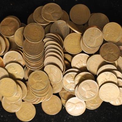 Estate Lot Of Wheat Pennies