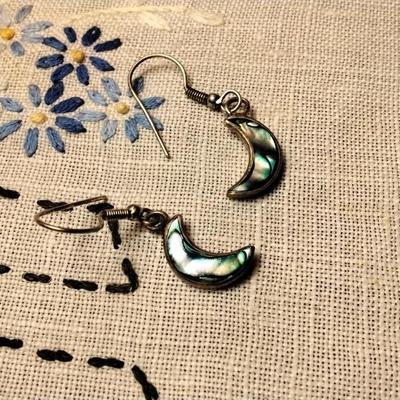 Abalone Sterling Silver Earrings