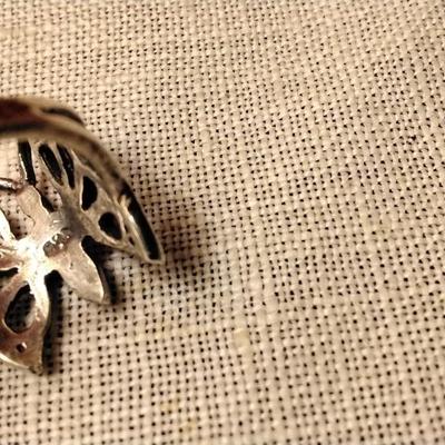 Vintage Size 5 Butterfly 925 Ring