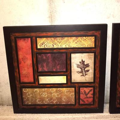 TWO FRAMED WALL HANGINGS