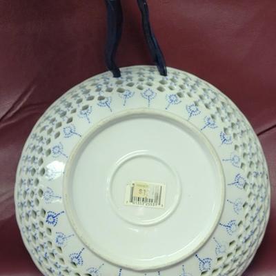 Blue and White Decorative Plate