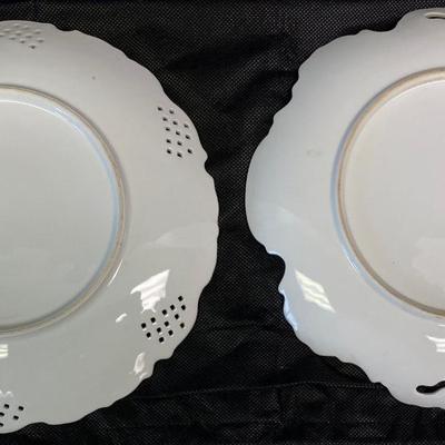 2 Vintage Painted Plates one is Signed