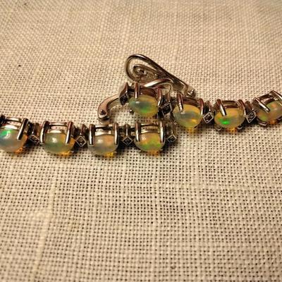 Dangle Opal 925 Earrings