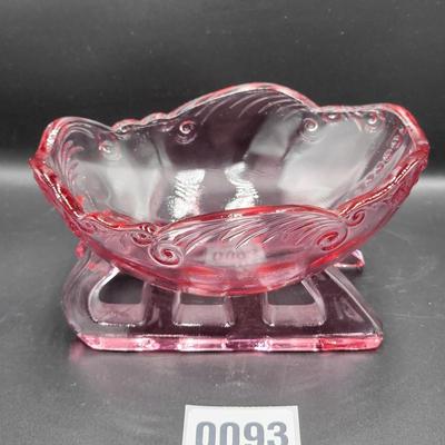 Holiday Glass Sleigh