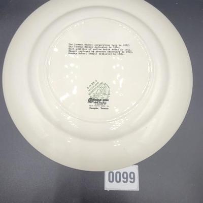 (Homer Laughlin) Lowman Memorial Methodist Church Plate