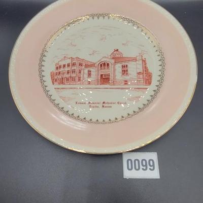 (Homer Laughlin) Lowman Memorial Methodist Church Plate