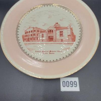 (Homer Laughlin) Lowman Memorial Methodist Church Plate