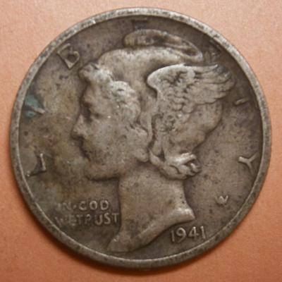UNITED STATES 1941 Silver Dime