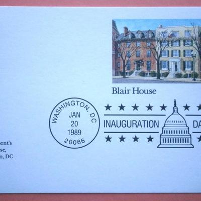 1989 INAUGURATION DAY Postal Cover + more
