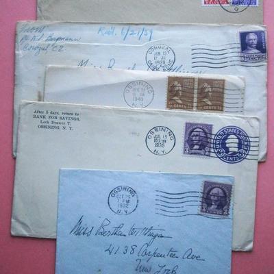 (9) Older Stamped  US & Foreign Covers