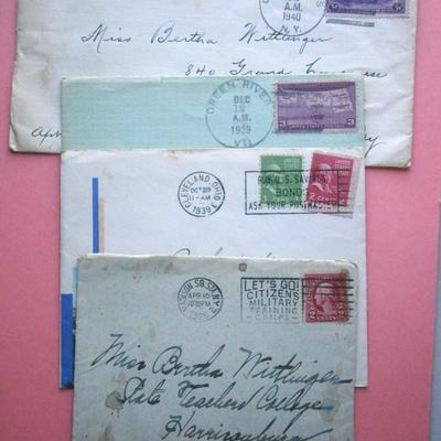 (9) Older Stamped  US & Foreign Covers