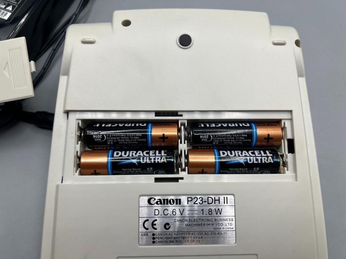 Canon P23DH II Battery & Plug In 12 Digit Printing Calculator