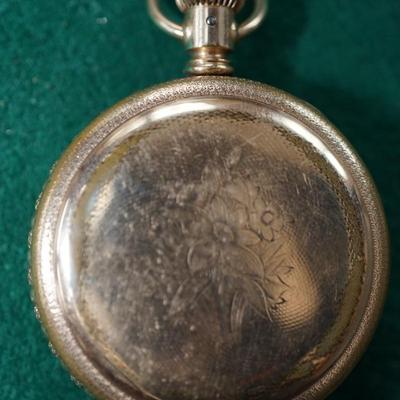 ANTIQUE SUN DIAL BY ELGIN POCKET WATCH GF HUNTERS CASE