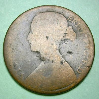GREAT BRITAIN 1861 Copper Penny