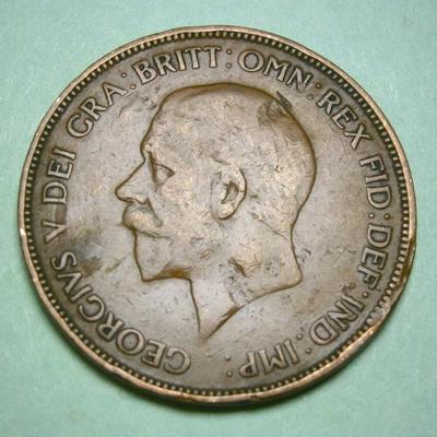 GREAT BRITAIN 1935 Copper Penny