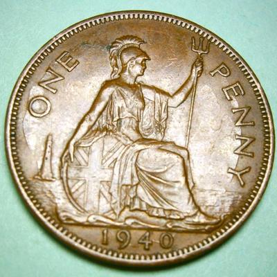 GREAT BRITAIN 1940 Copper Penny