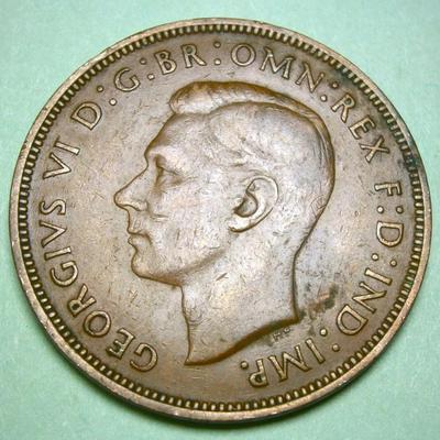 GREAT BRITAIN 1947Copper Penny