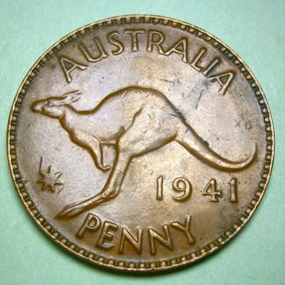 AUSTRALIA 1941 Copper Penny