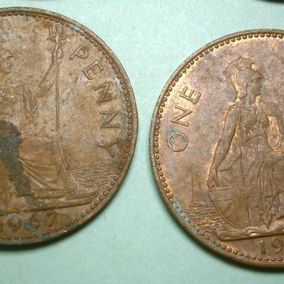 UNITED KINGSTON (6) Old COPPER PENNIES