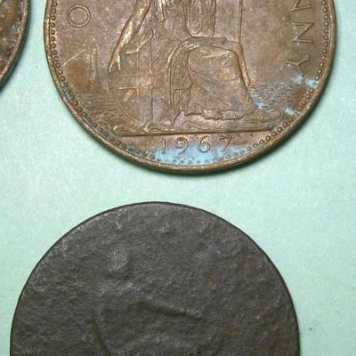 UNITED KINGSTON (6) Old COPPER PENNIES