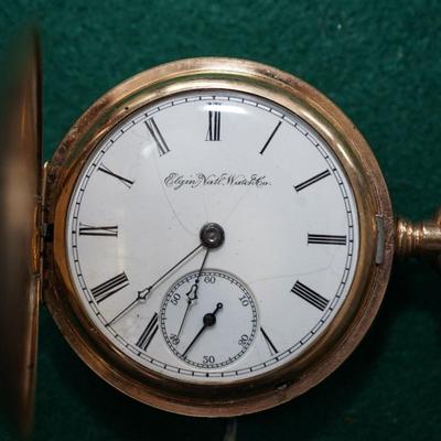 ELGIN NATIONAL WATCH FULL GF HUNTERS CASE