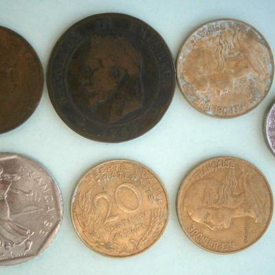 FRANCE (7) Old Coins, various dates