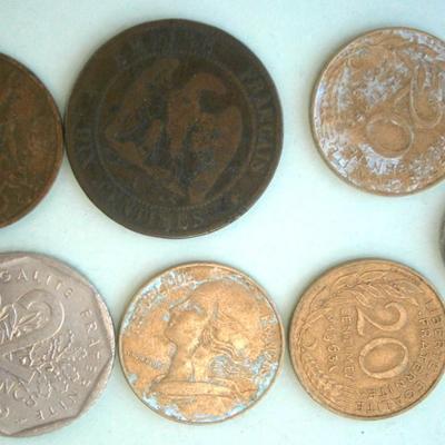 FRANCE (7) Old Coins, various dates