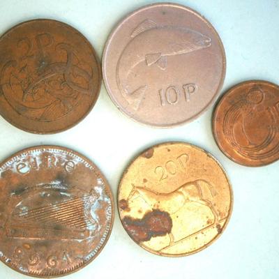 IRELAND (5) Old Coins