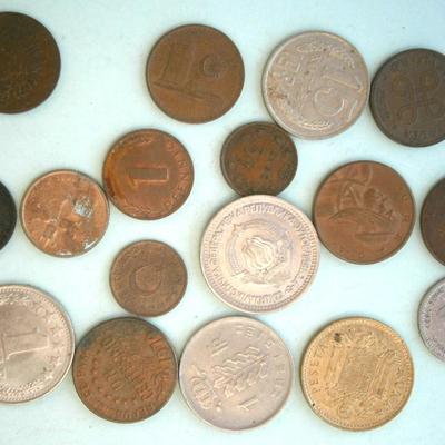 LOT (17) Old Coins from various countries