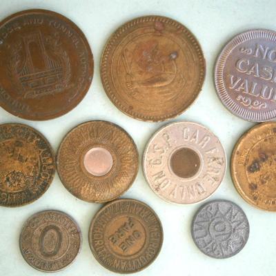 LOT of (10) Old Tokens
