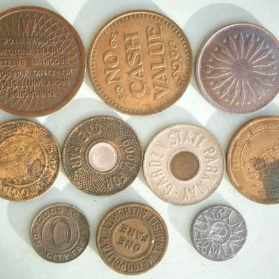 LOT of (10) Old Tokens