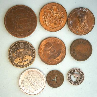 LOT of (9) Old Tokens