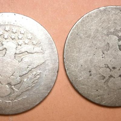 UNITED STATES 1898 & 1900 Barber Quarters
