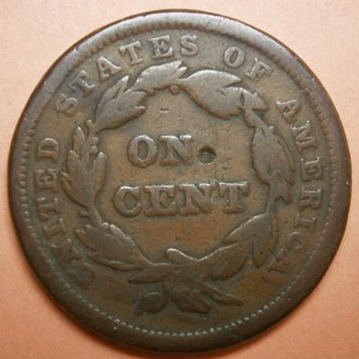 UNITED STATES 1843 Copper Penny