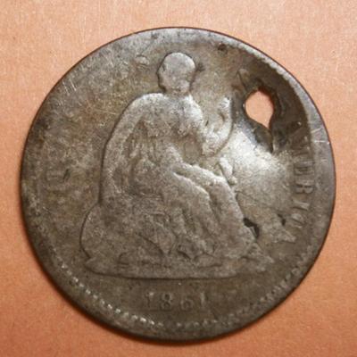 UNITED STATES 1861 Silver Half Dime