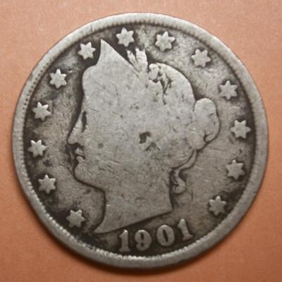 UNITED STATES 1901 Liberty Head "V" Nickel