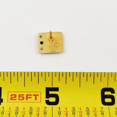 FLEMING CO 10K GOLD W/ 2 DIAMONDS & 1 SAPPHIRE