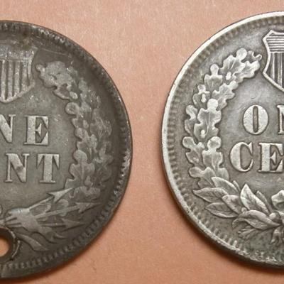 UNITED STATES 1895 & 1899 Indian Head Pennies