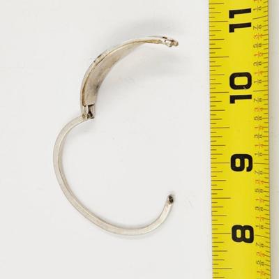 VINTAGE ALPACA MEXICAN SILVER CLASP BRACELET