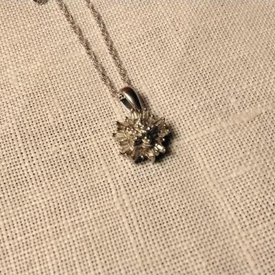 Diamond Starburst 925 16" Necklace