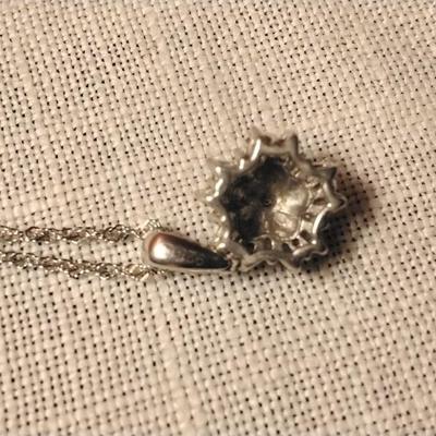 Diamond Starburst 925 16" Necklace