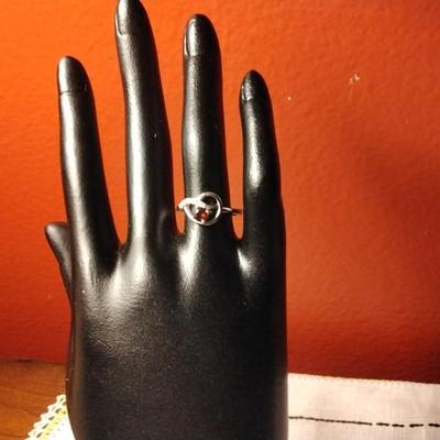 Garnet 925 Ring Size 6