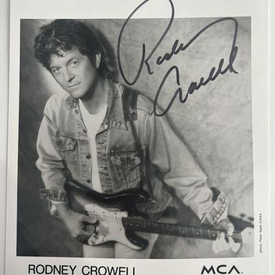 Rodney Crowell signed photo
