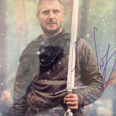 Liam Neeson signed movie photo