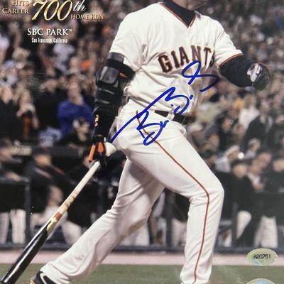 Barry Bonds signed photo. GFA authenticated