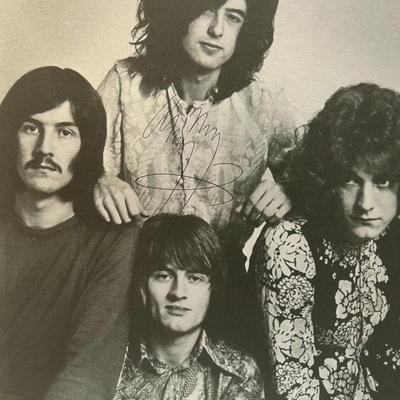 Led Zeppelin Jimmy Page signed photo