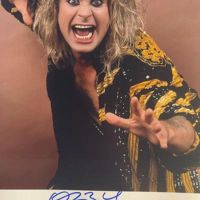 Ozzy Osbourne signed photo