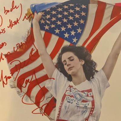 Lana Del Rey signed photo