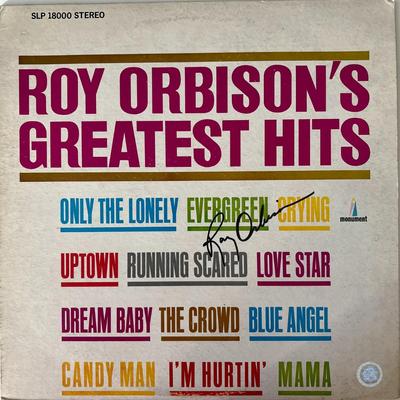 Roy Orbison signed "Roy Orbison's Greatest Hits" album
