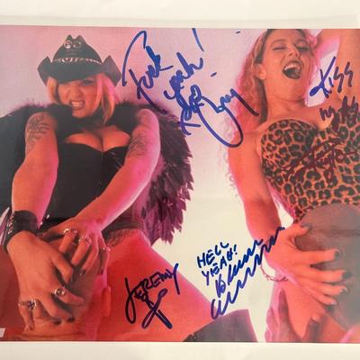 Rock band Nashville Pussy signed photo